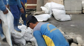 Pasukan Biru Percepat Perbaikan Saluran Air di Marunda Baru Jakarta (Istimewa)