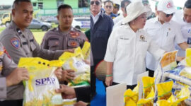 Polri Salurkan 1.386 Ton Beras SPHP Lewat Gerakan Pangan Murah
