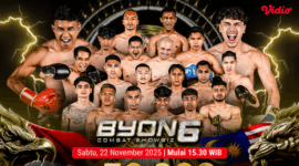 Susunan Fight Byon Combat 6 Sabtu 22 November 2025
