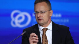 Menteri luar negeri Hungaria berbicara di ibukota Rusia Moskow pada 15 Oktober. Foto: Reuters