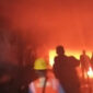 Gudang Besi di Jalan Soekarno Hatta Bandung Terbakar Hebat