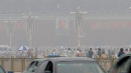 Udara yang tercemar di Beijing antara 2007-2008.